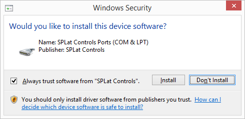 Ask user permission to install