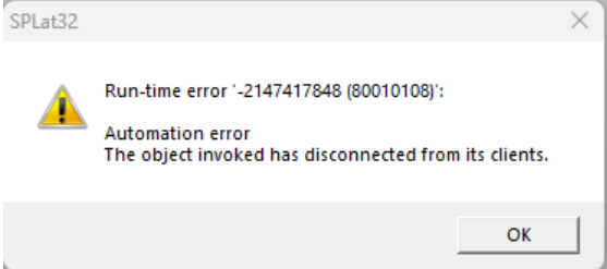 Runtime Automation Error